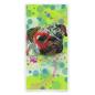 Preview: Badehandtuch Rex2 – Popart-Hundemotiv, 75x165 cm, 100 % Polyester, weich & schnelltrocknend
